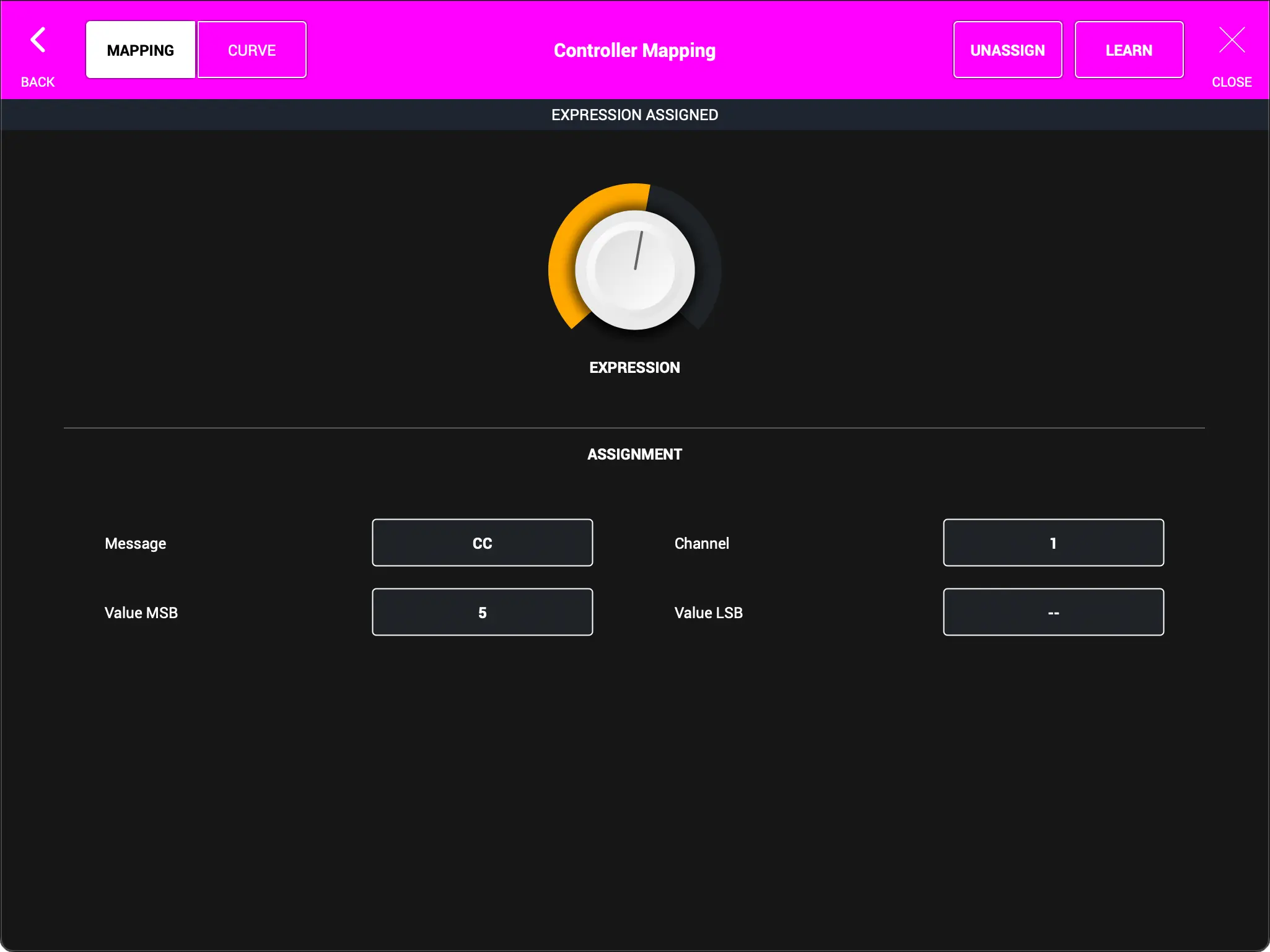 MIDI Mapping - Assigned